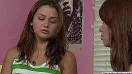 TheLesbianFactor com - A Lesbian Teen Tribbing With Redhead BFF