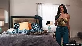 so this milf gets assfucked by her teen friend after getting caught masturbating