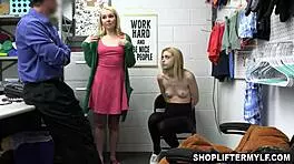 i got fucked by a weird pervert security officer aaliyah love and chloe cherry as a deal for shoplifting.