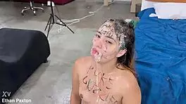 No mercy for puke and piss guzzling whore sussy sweet extreme rough