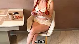 stepdaughter begs stepdad to fuck her tight pussy for experience.