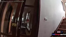 hey, this amateur teen 18+ couple travels and fucks in the thai mountains