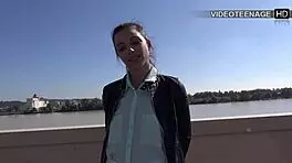 Does lovely Justine do her first anal casting?