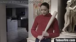 So, you think this hot brunette can handle getting fucked hard by a creep?