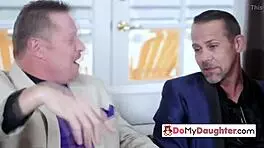 teen gives blowjob to old guy for satisfaction