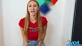 Angel Young Fucks All Three Dates in a Wild Double Penetration on the Show.