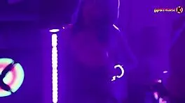 Neon Party Escalates As Girls Fuck And Scream With Pleasure.