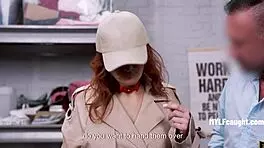 Security Guard Finds Elise London's Tits At Work!