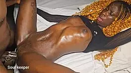 Oil massage girl gets banged by fat cock in intriguing session