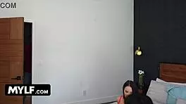 I seduced my petite 18+ step-mom katrina colt with my best friend for a threesome blowjob.