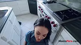 Busty Milf Step Mom Loves Fucking in Kitchen - Brooke Beretta