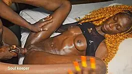 Oil massage girl gets banged by fat cock in intriguing session