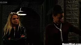 betrayed cargo, the innocent young slave moans during muff diving and fingering orgasm