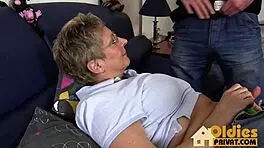 Young boy interacts with granny in high definition