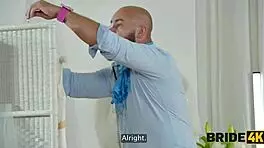 Bride4k gorgeous and naughty young 18+ bride jumped on a big dick while the groom was waiting