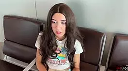 she takes off condom to feel hot cum inside her pussy - creampie?