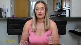 Britney mae teases with just the head in before full intense pounding in missionary