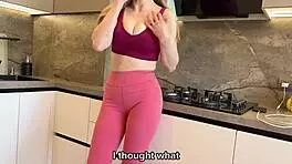 Busty Mom Of A Friend Lured Me To Herself And Brazenly Fucked Me - Russian Amateur With Conversations And English Subtitles