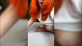 woman pov with this young redhead teen riding cowgirl in early morning sex 😍