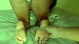 i love my girlfriends beautiful little 18+ feet in taboo massage 😘