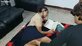 I had this 19 year old schoolgirl come over to study, but she left all fucked up for real!