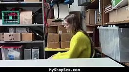 busty blonde teen gets fucked by cop after caught