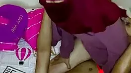 Muslim wife enjoys intimate moment with vibrator