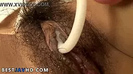 horny asian teen 18+ager thrashing her snatch with fucktoys