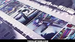 small tits brunette teen fucks big cock mall cop to avoid charges