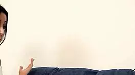 Petite Teen with Pigtails Seduces Black Step-Dad