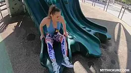 juicy white booty bounces on big white cock