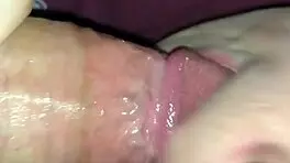 Sloppy POV blowjob closeup with wet pussy