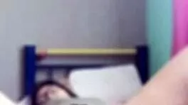 mexican latina sister-in-law masturbates with me on secret video call almost getting caught