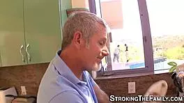 Teenage Stepsis Takes Monster Cock From Father-In-Law