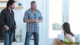 eaten out stepteen rides after fingering