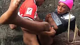 interactive outdoor hardcore sex with petite 18+ in rough quickie fucking.