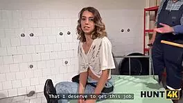 Young Lady Cheats On Boyfriend With Boss, Experiencing Real Orgasms In Shaved Pussy Sex