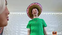 stepmom sucks big tits in hardcore pov