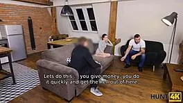 Wow! Hunter Trades Goods For Seller's Wife's Tight Pussy!