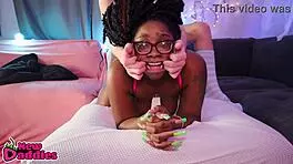 Wow, this black girl gets rough fucked by a white boy in doggystyle 😍