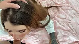 Hot altgirl rides big cock deepthroat fucking