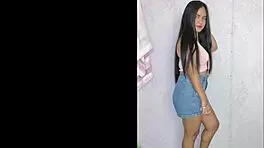 sol loves miniskirts and heels showing sexy latina body