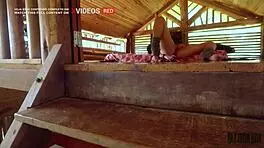 beautiful woman rides neighbor in public anal scene