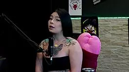 Redhead teen Kalyca shows off in sheer red