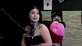 Redhead teen Kalyca shows off in sheer red