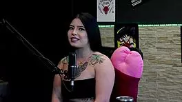 Redhead teen Kalyca shows off in sheer red