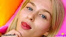 i adore this blonde beauty showing her sexy body in the photoshoot