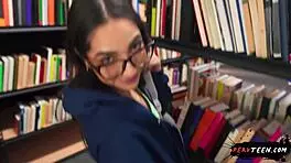 Sneaky blowjob under the table in class - pervteen 18+