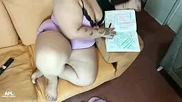 Curvy latina prostitute rides cowgirl and gets doggystyle creampie