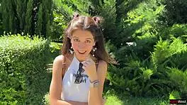 Public Pickup - Teen Agrees To Rough Gangbang For Money